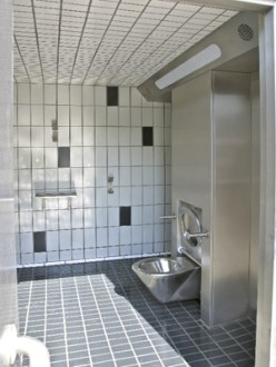 Toilettes interieur double Largeur 2.30 m - Devis sur Techni-Contact.com - 1