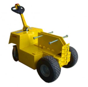 Tracteur pousseur électrique traction charges lourdes 14 tonnes - Système de conduite par timon à hauteur réglable