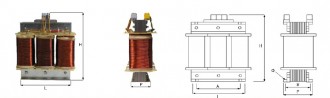 Transformateur triphasé de séparation 100VA à 1kVA - 400 - 230 V / 400 - 230 V