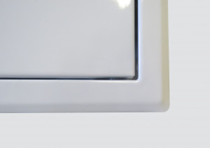 Trappes de visite métalliques blanches avec serrure batteuse carrée - Devis sur Techni-Contact.com - 3