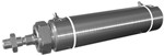 Vérin pneumatique tige de piston avec filetage - Vérin rond série ICS-D1 Ø 32 - 100 mm