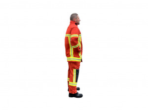 Veste d'intervention textile rouge pour pompier - Devis sur Techni-Contact.com - 3