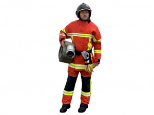 Veste d'intervention textile rouge pour pompier - Devis sur Techni-Contact.com - 4