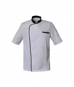 Veste de cuisine blanche à manches courtes  - Devis sur Techni-Contact.com - 1
