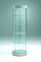 Vitrine d'exposition haute cylindrique Hauteur 190 cm - Devis sur Techni-Contact.com - 1