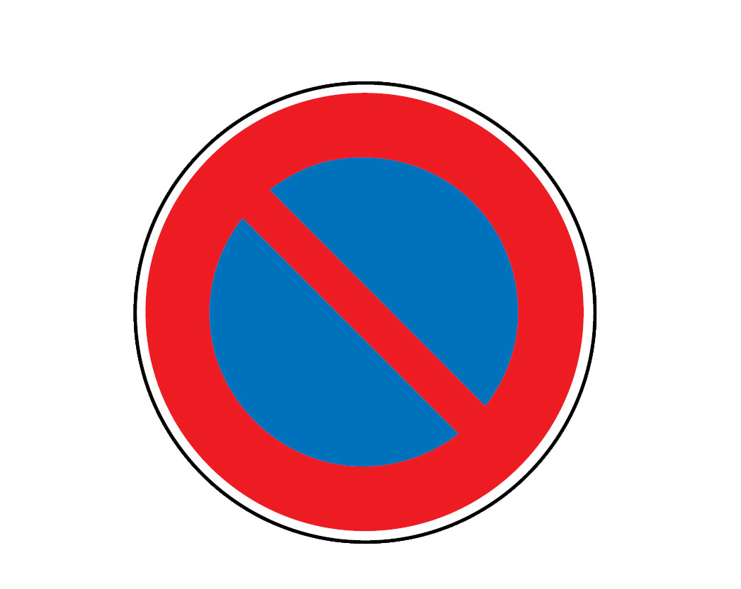 Panneau stationnement interdit du 1er au 15 du mois - B6a2