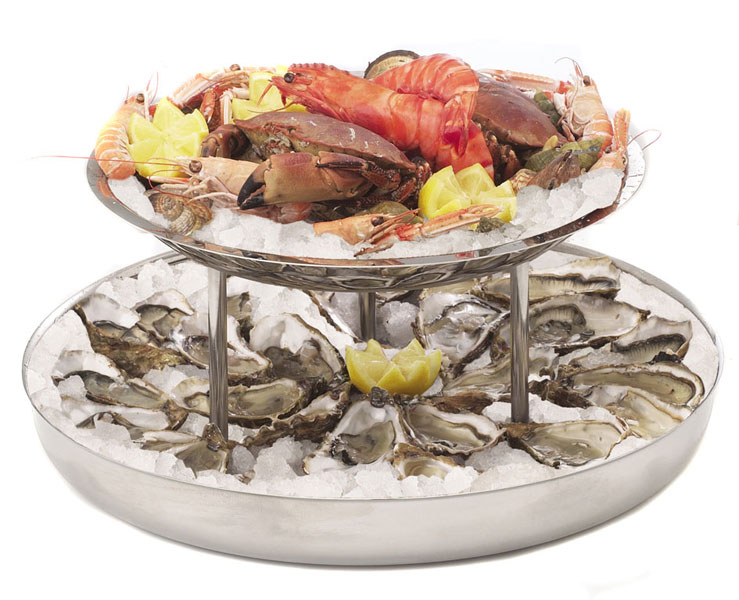 Plateau pour fruits de mer à 2 plateaux : Commandez sur Techni-Contact