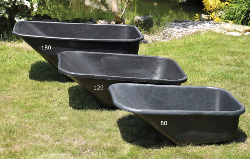 Baignoire Galvanisée Pour Brouette - 80 Litres Avec Bords Sécuritaires