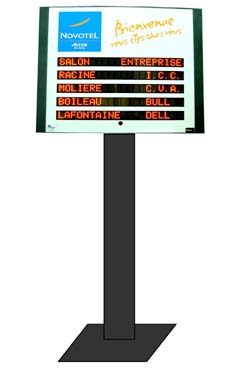 Panneau d'affichage lumineux d'accueil : Devis sur Techni-Contact - Ecran  rectangulaire panoramique