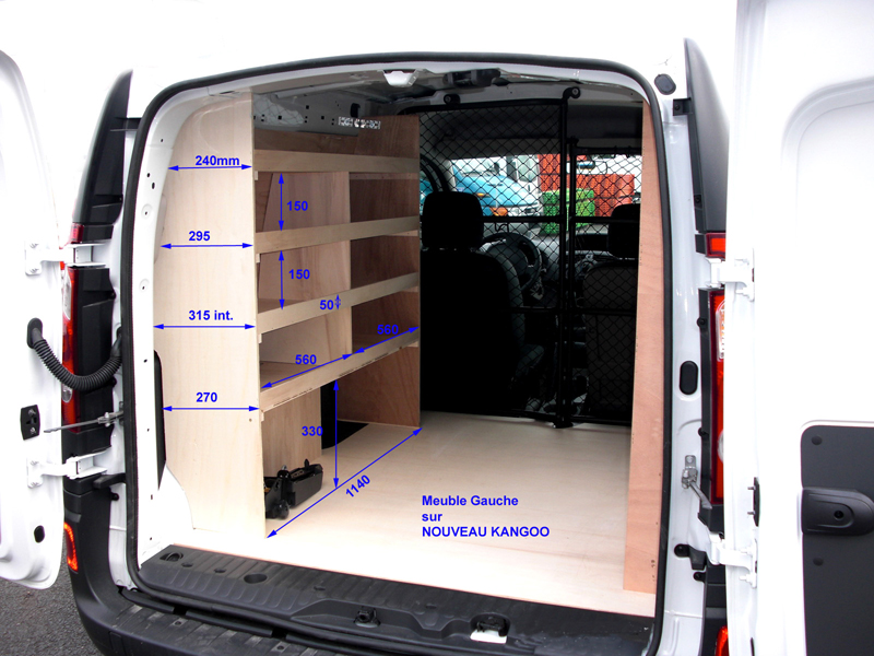 Kit de rangement pour Renault Kangoo : Devis sur Techni-Contact - Kits  d'habillages intérieurs