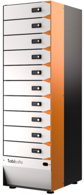 Armoire de rechargement 10 casiers : Commandez sur Techni-Contact - Casiers  de chargement multimédia Naotic Tabisafe T1