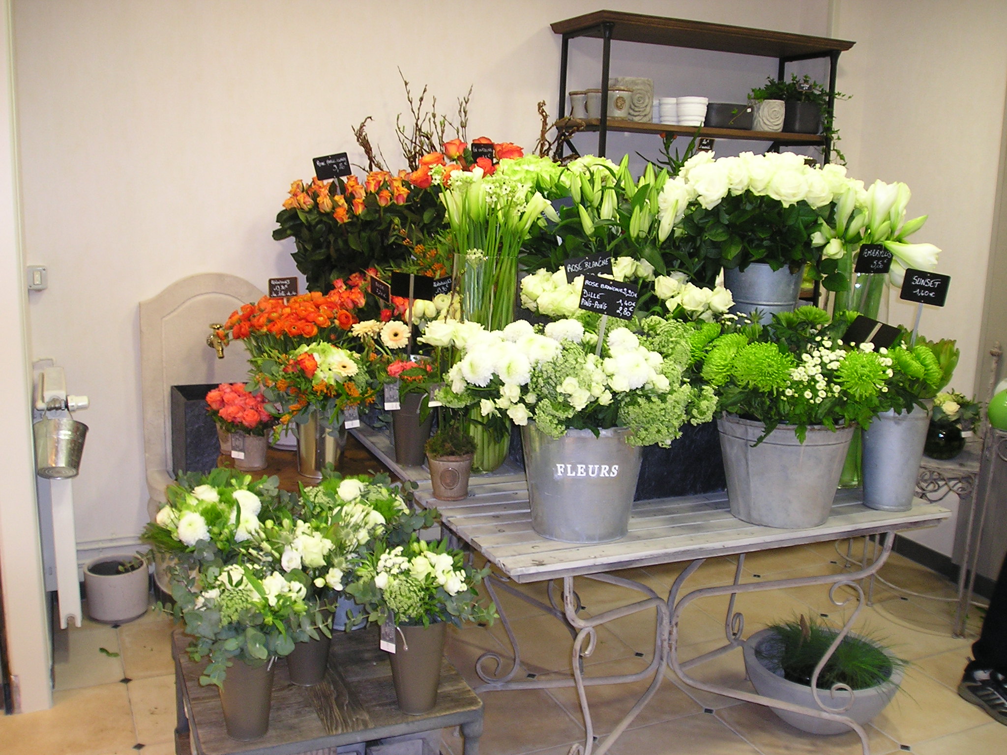 Agencement magasin de fleurs Devis sur