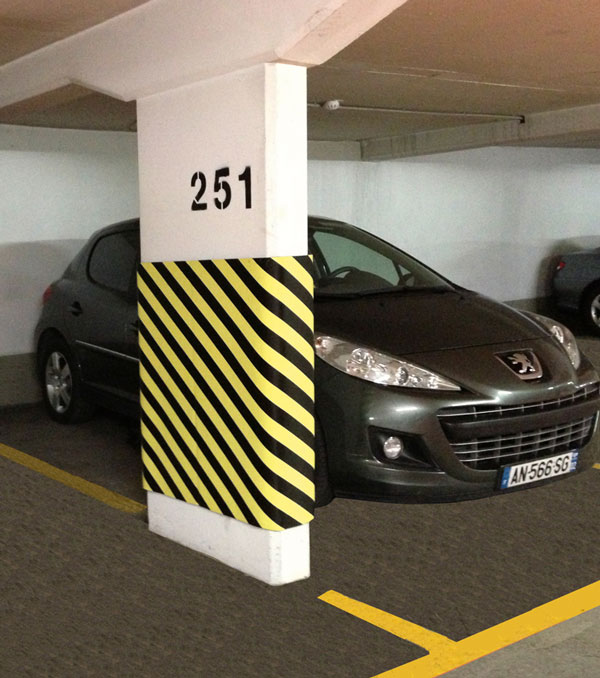 Protection murale adhésive parking : Commandez sur Techni-Contact - Mousse  de protection souple