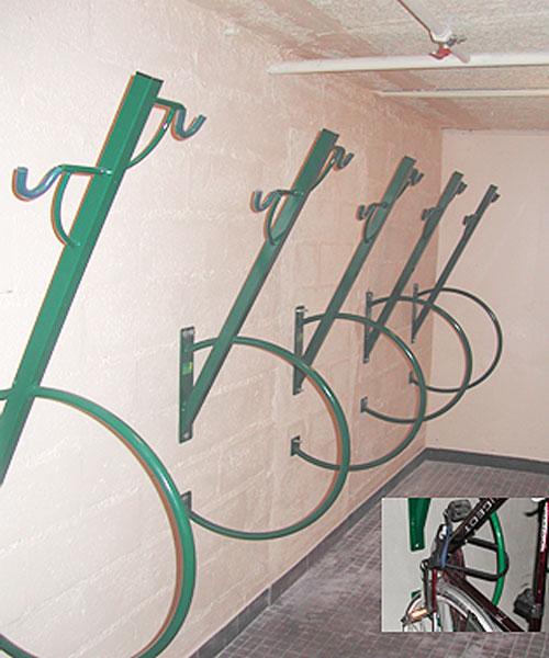 Support vélo mural à positions verticales intercalées : Devis sur  Techni-Contact - Support vélo mural vertical