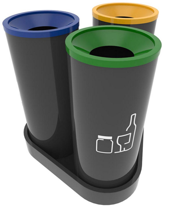 Poubelle recyclage bureau : Devis sur Techni-Contact - Poubelle zones  urbaines