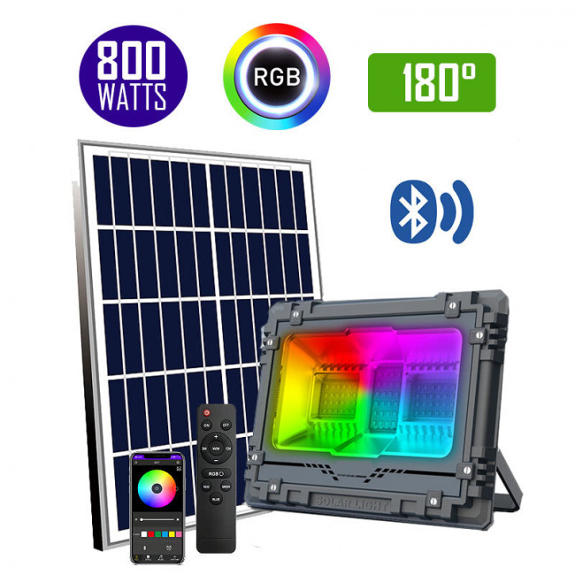 Projecteur LED solaire RGB de 100W a 800W : Devis sur Techni