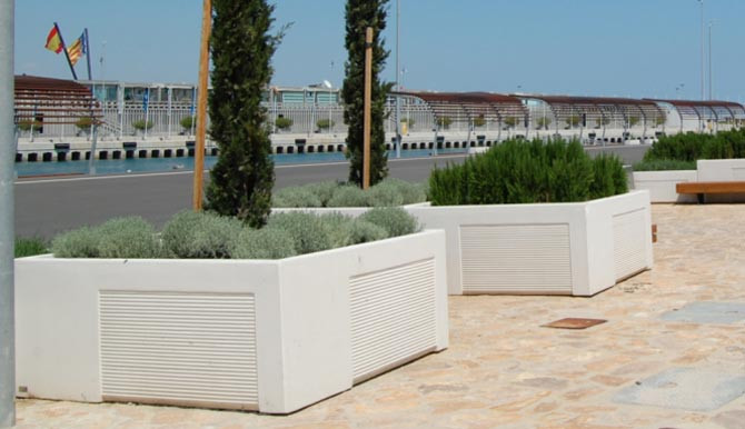 Bac à fleurs en béton : Commandez sur Techni-Contact - Bac à fleurs en