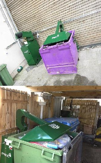 Tasseur et compacteur de poubelles pour diminuer les déchets