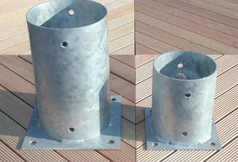 Support galvanise pour poteau outlet