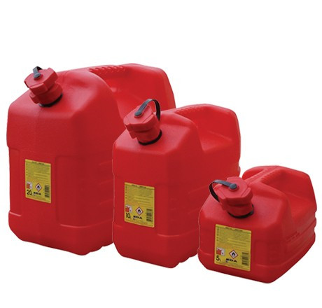 Jerrican carburant en polyéthylène rouge EDA 20L + bec verseur