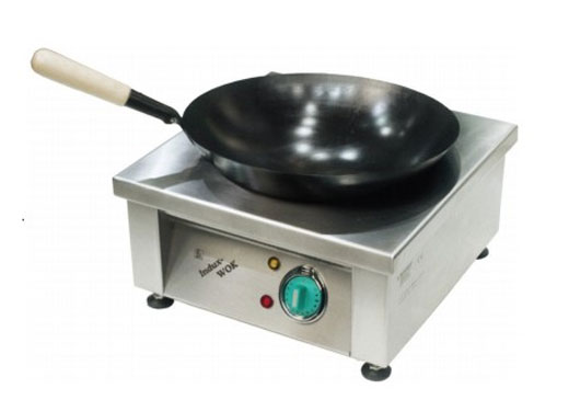 Poêle wok ø 360 mm pour wok à induction en acier inox