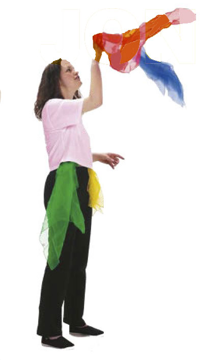 12 Foulards De Jonglage 60x60 Cm - Soie Légère - Couleurs Vives - Sensoriel Pour Enfants - Danse, Magie, Spectacle - Dès 3 Ans