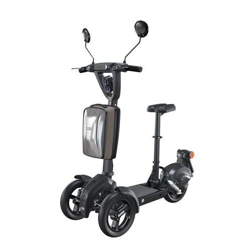 Mini trottinette électrique pliable à 3 roues pour adulte, tricycle avec  panier pour animaux de compagnie