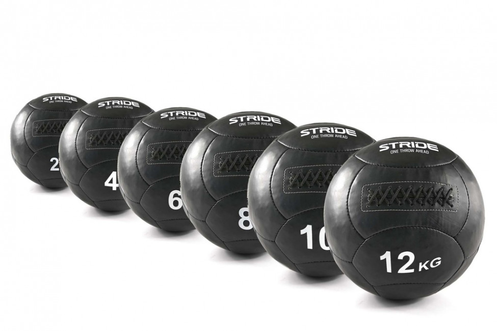 Ancien Medicine Ball En Cuir Vintage 9,5 Lbs (4,3kg) - Ballon Lesté 12 Panneaux