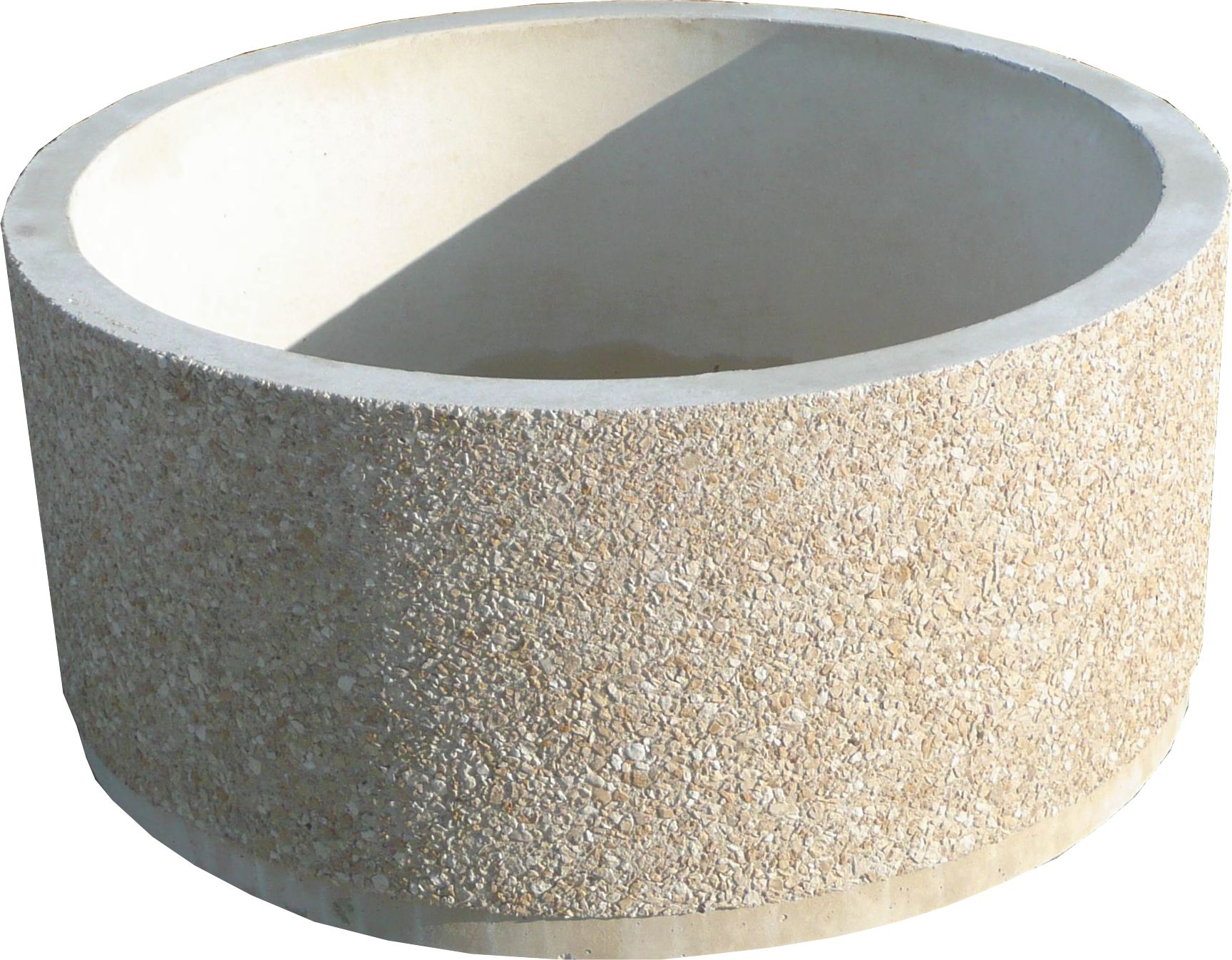 Jardinière cylindrique à fleur en béton : Devis sur Techni-Contact
