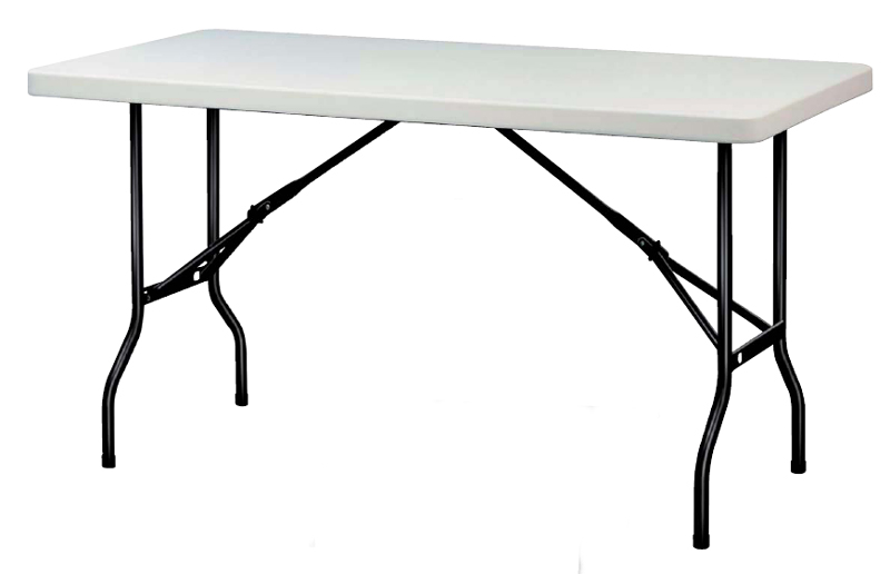 Table pliante rectangle - Piétement latéral - L 120 cm 