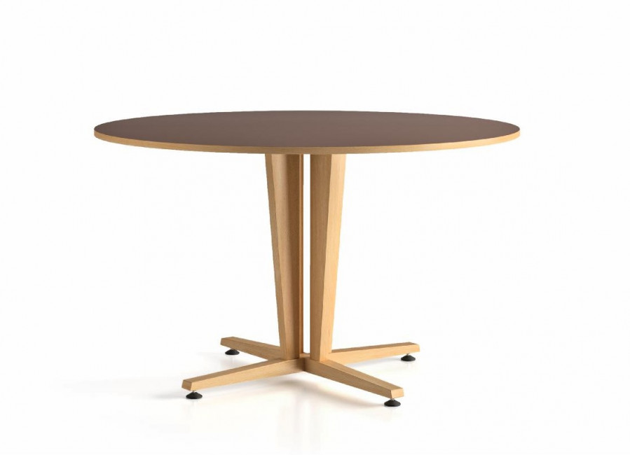 Table restaurant en bois avec piétement central Commandez sur Techni