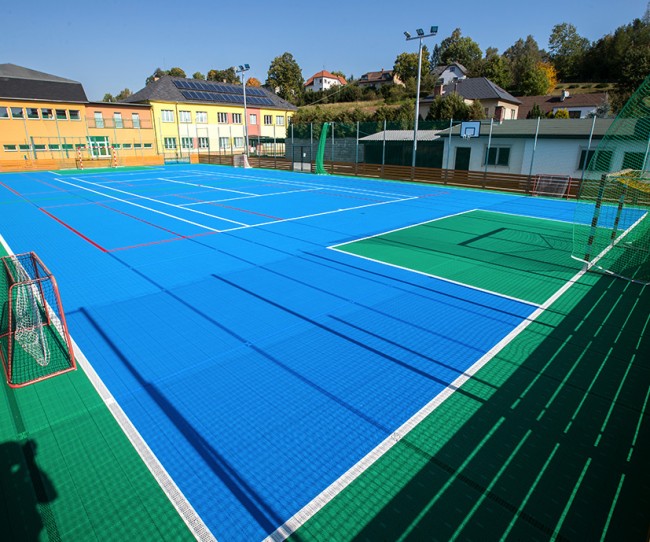 Dalles de revêtement de sol pour terrain de Futsal