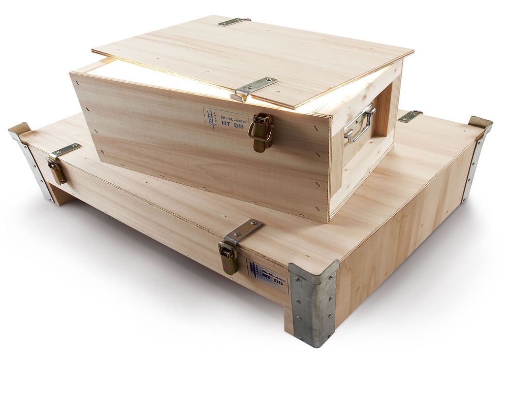Caisse pliante bois porte amovible : Devis sur Techni-Contact - Caisse de  transport