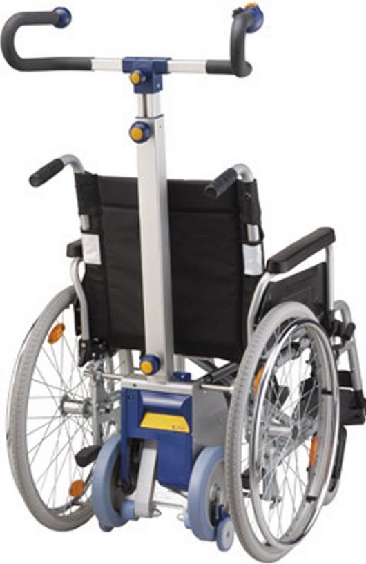 Chaise d'escalier pliable motorisée pour fauteuil roulant d'escalade Chaise  élévatrice d'escalier Chaise d'escalier d'évacuation mobile légère pour