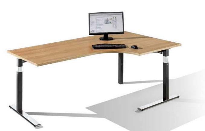 Bureau Assis Debout Avec Retour Devis Sur Techni Contact Poste De Travail Assis Debout