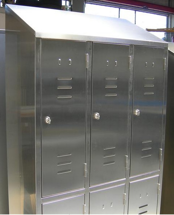 Armoire vestiaire inox 6 portes Commandez sur TechniContact Meuble