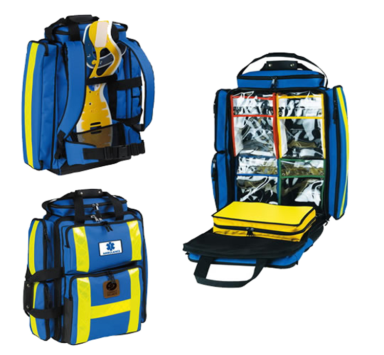 Sac à Dos De Premiers Secours Grande Capacité - Valise Médicale Vide - Rouge - Marque CONTEC