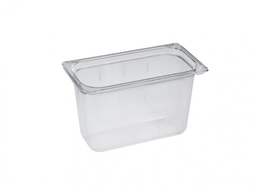 Bac Polycarbonate GN 32,5 X 26,5 Cm – Profondeur 200 Mm, Capacité 11,8 Litres – Pour Cuisine Professionnelle Ou Domestique