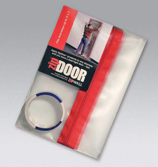 Kit de barrière anti-poussière magnétique pour porte de confinement de la  poussière à fermeture automatique - Barrière anti-poussière en plastique