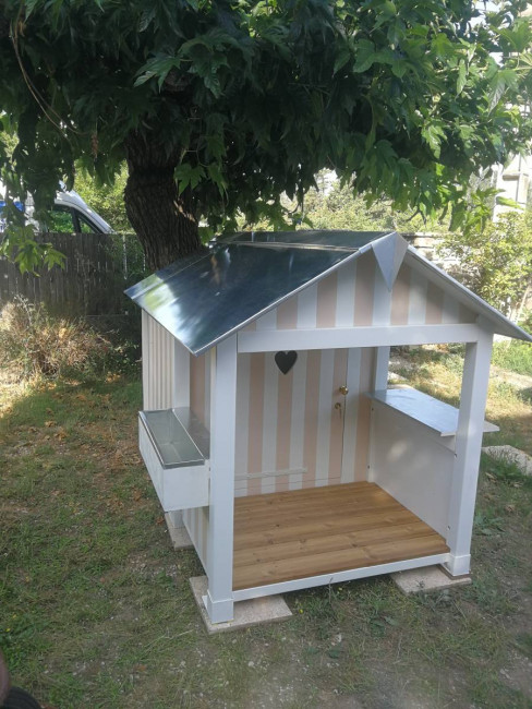 Cabane de jardin en bois Noline pour enfant - Site de creationmobilier !