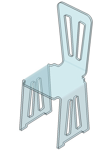 Chaise plexiglass design : Devis sur Techni-Contact - Chaise collectivité  polycarbonate