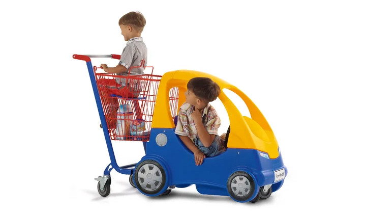 Chariot libre-service avec voiture pour enfant : Commandez sur