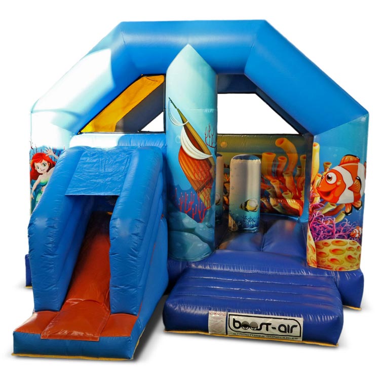 Château toboggan gonflable Devis sur TechniContact Jeu gonflable