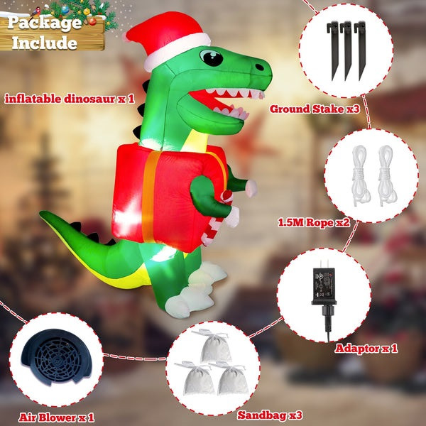 Ornement Sapin Noël - Pendentif Dinosaure Acrylique - Déco De Noël à Suspendre - Cadeau Festif