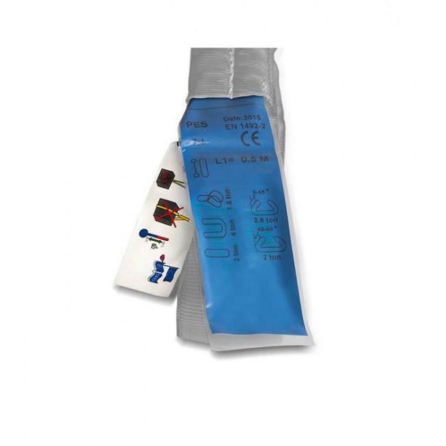 Sangle Ronde Polyester - Capacité 1000 Kg - Longueur 3 M - Gaine Simple - Norme EN 1492-2