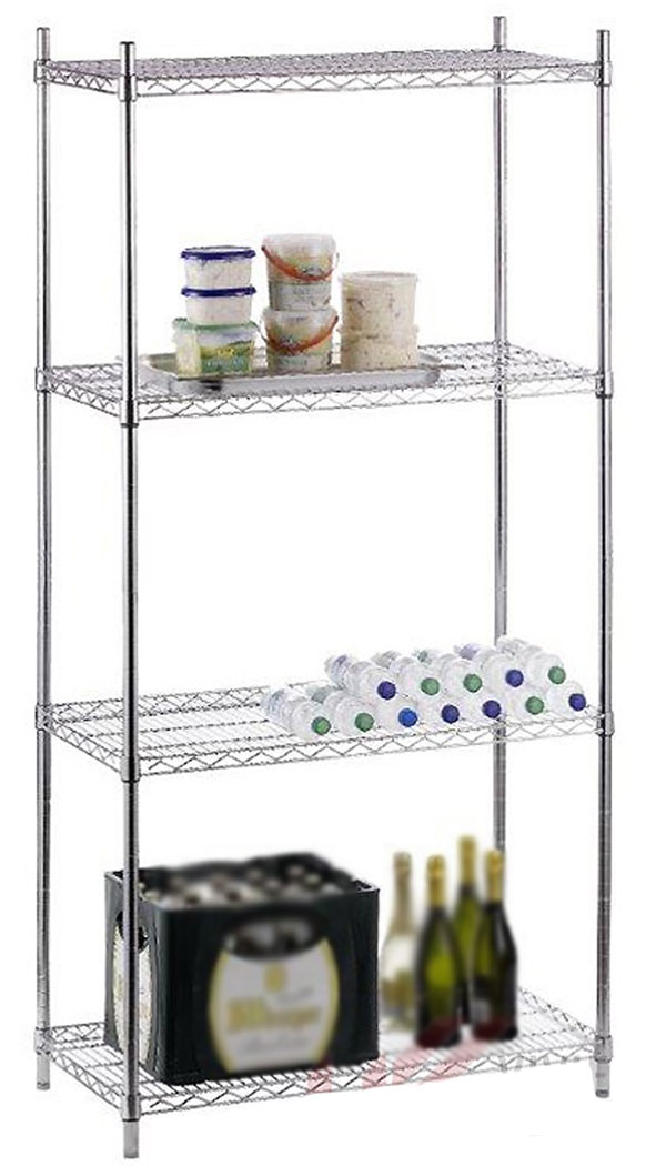 Étagère À 6 Niveaux En Fil Métallique Pour Garage, Cuisine, Salon, Salle De Bain, 21,26 L X 11