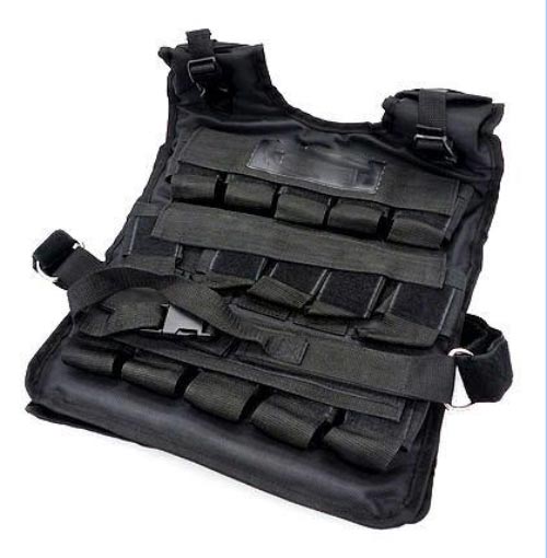 Gilet Lesté SOONHUA 20kg - 12 Poches Pour Sable Ou Plaques Acier - Veste D'Entraînement Poids Variable