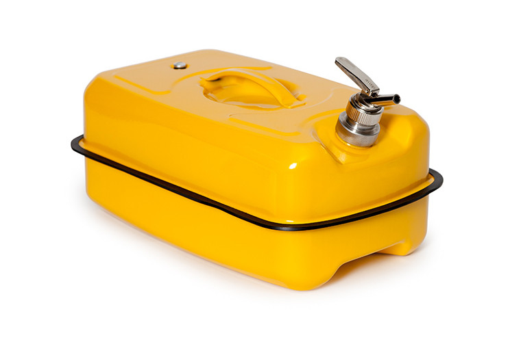 Bidon Carburant 5L Portable Avec Support Véhicule Verrouillable - Pour Essence, Diesel, Eau - Moto, VTT, SUV - PEHD Résistant