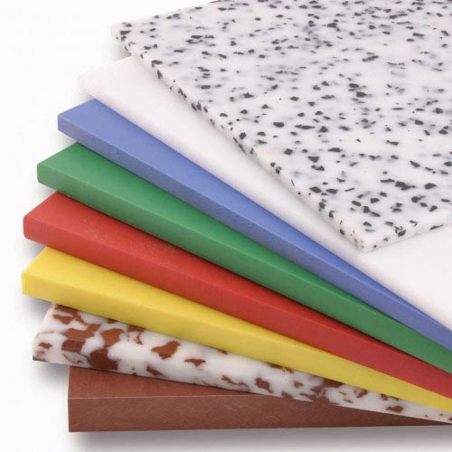 Planche à Découper En Plastique 300 X 500 X 20 Mm - Polypropylène, Rouge - Lourde, Pour Cuisine Pro Ou Maison