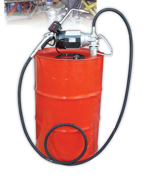 Pompe électrique vide-fûts pour fuel/gasoil – PRESSOL: avec clapet  mécanique